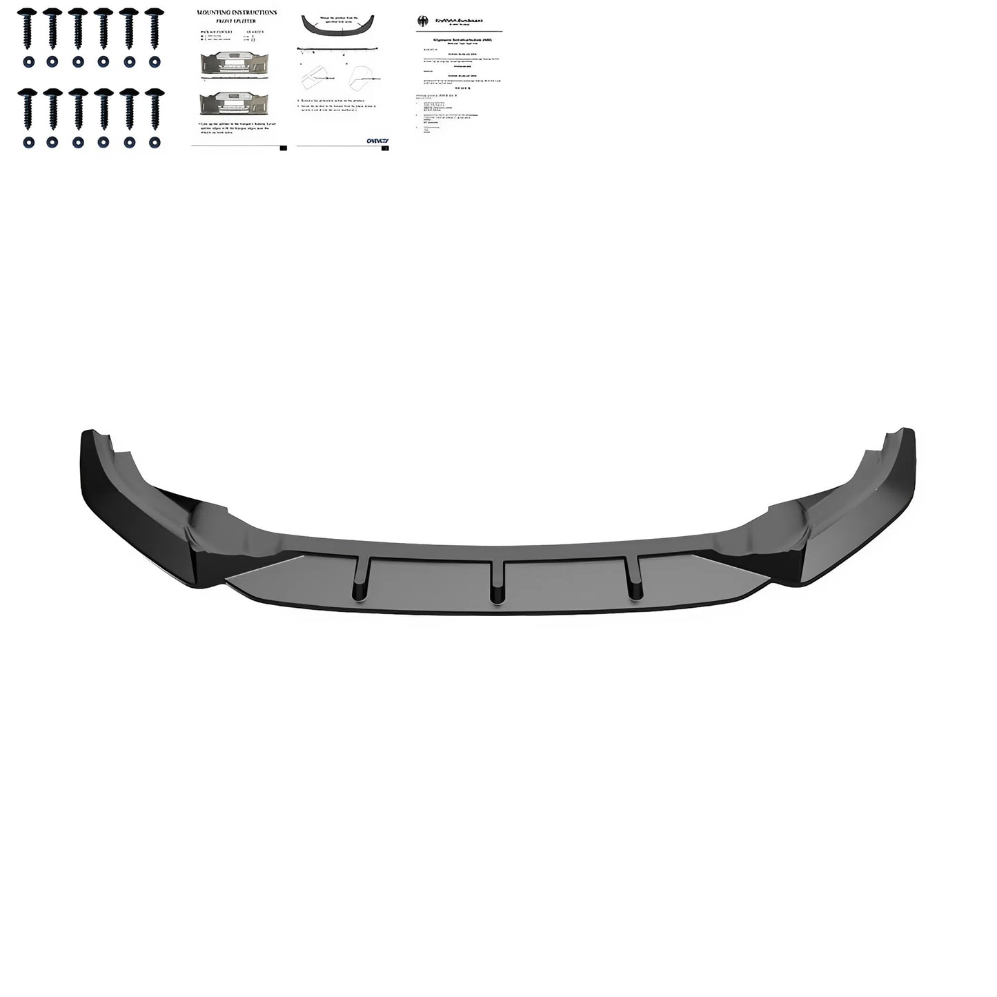 Compatible With VW Golf Mk7 R 2013 - 2016 Front Splitter Version 2 With ABE TÜV ONE-WAY