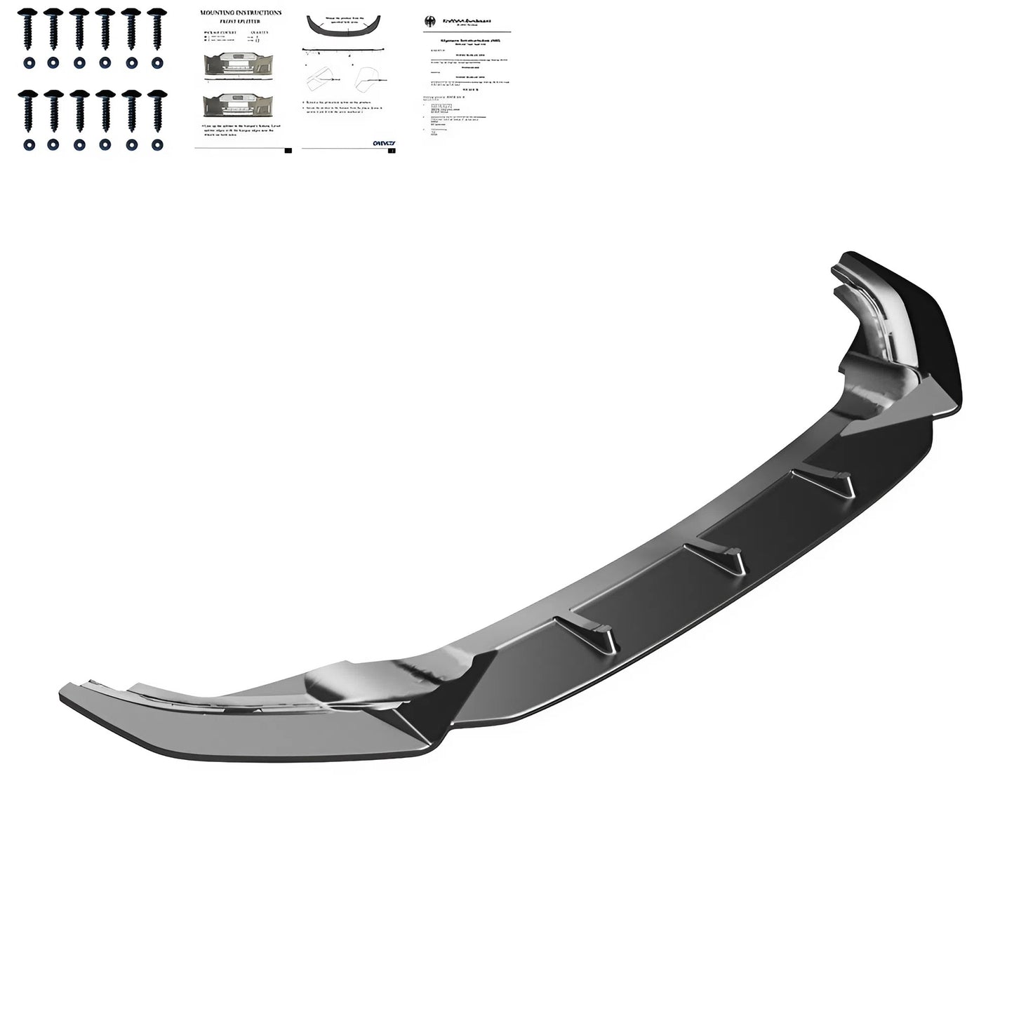 Compatible With VW Golf Mk7 R 2013 - 2016 Front Splitter Version 2 With ABE TÜV ONE-WAY
