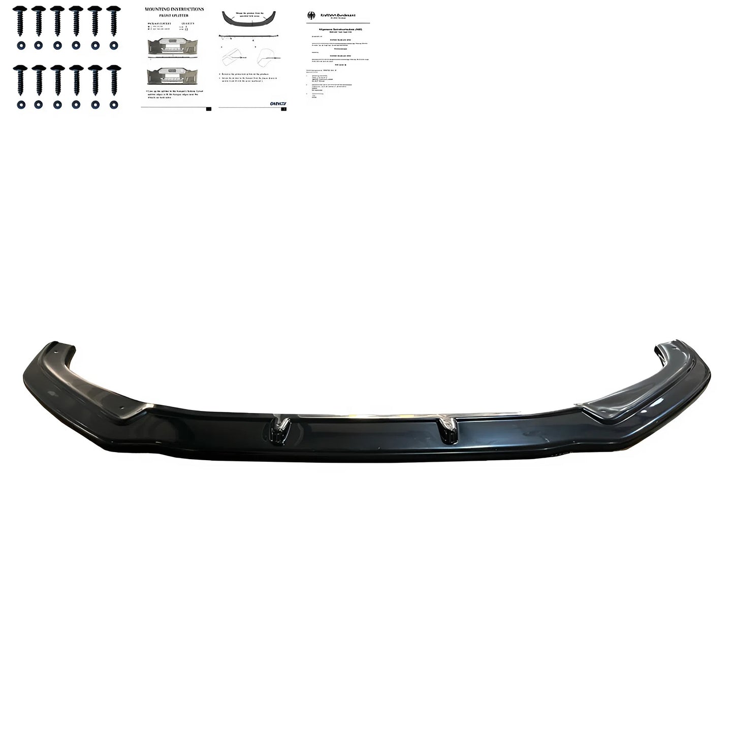 Compatible With AUD A4 S-Line B9 2016-2019 Front Splitter / AUD S4 B9 2015-2019 Front Splitter With ABE TÜV ONE-WAY