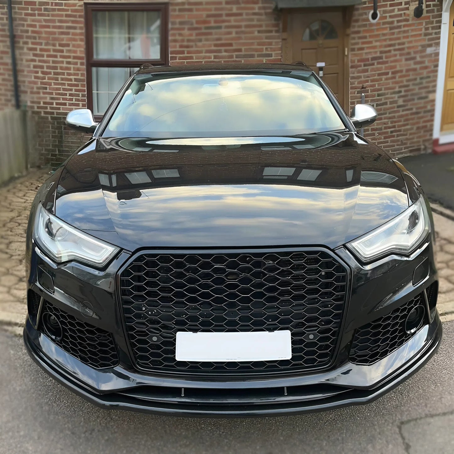 Compatible With AUDI RS6 C7 2013-2014 / AUDI RS6 C7 Facelift 2014-2017 Front Splitter With ABE TÜV ONE-WAY