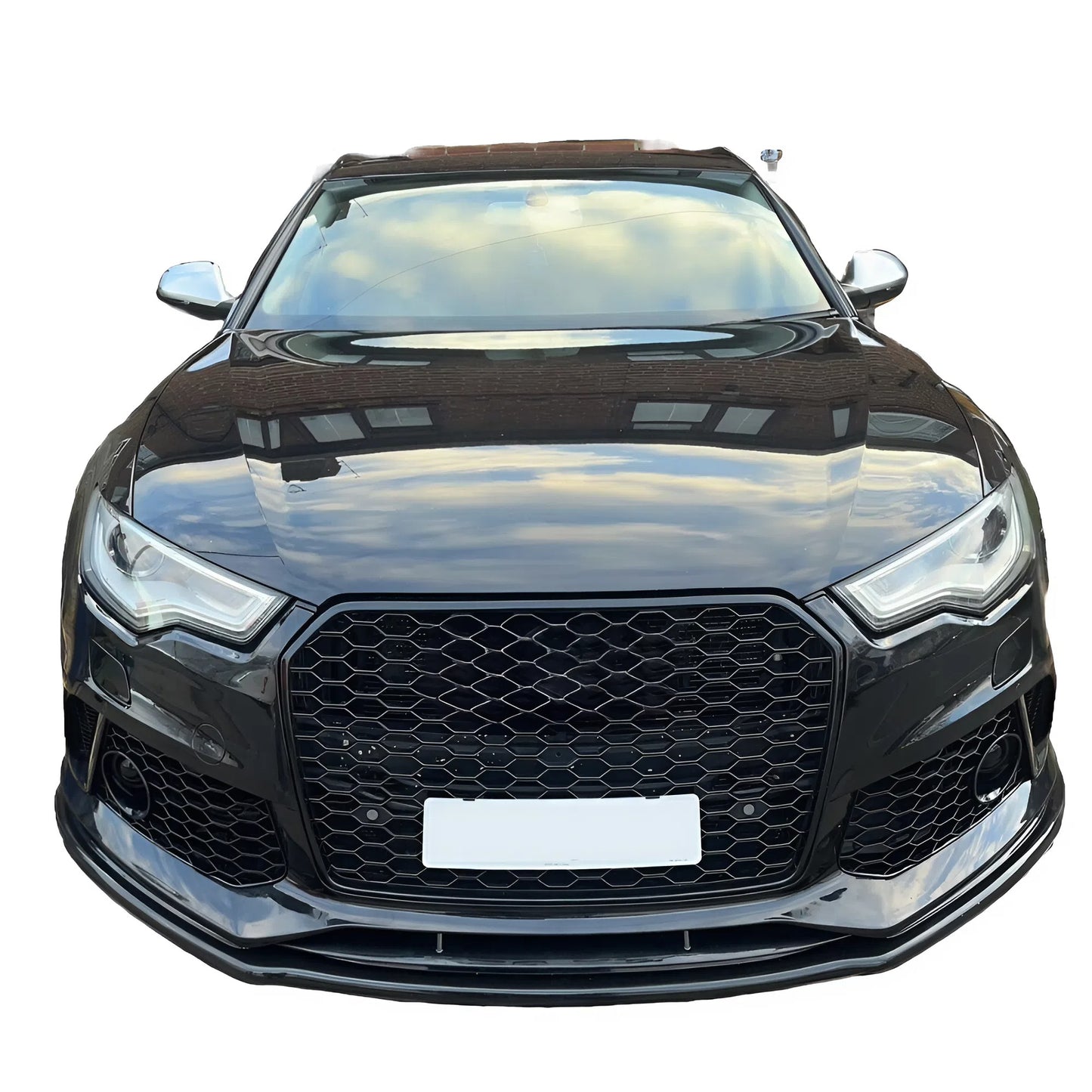 Compatible With AUDI RS6 C7 2013-2014 / AUDI RS6 C7 Facelift 2014-2017 Front Splitter With ABE TÜV ONE-WAY