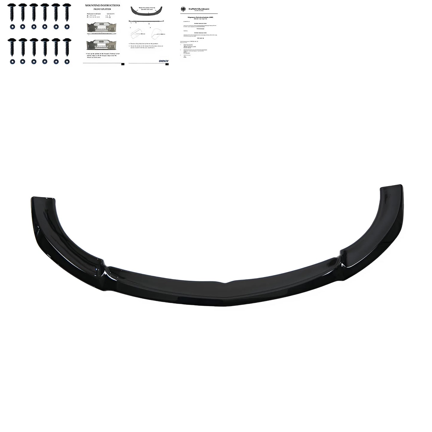 Compatible With MERCEDES E Class S213 E63 AMG Estate 17-21 / MRCDS E Class W213 E63 AMG Sedan 17-21 Front Splitter With ABE TÜV ONE-WAY