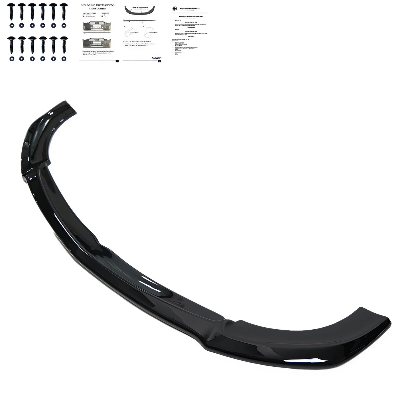 Compatible With MERCEDES E Class S213 E63 AMG Estate 17-21 / MRCDS E Class W213 E63 AMG Sedan 17-21 Front Splitter With ABE TÜV ONE-WAY