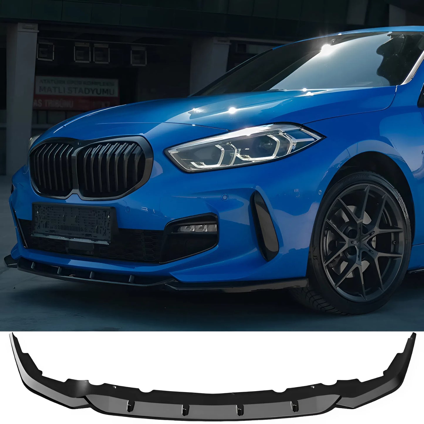 Compatible With BMW 1 Series F40 M-Pack / M135i 2019-2024 Front Splitter With ABE TÜV ONE-WAY