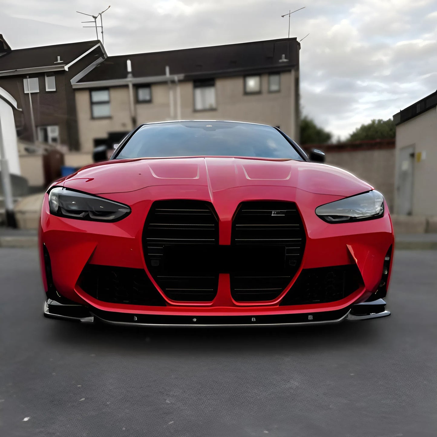 Compatible With BMW M4 G82 2021+ Front Splitter / BW M3 G80 2021+ Front Splitter With ABE TÜV ONE-WAY