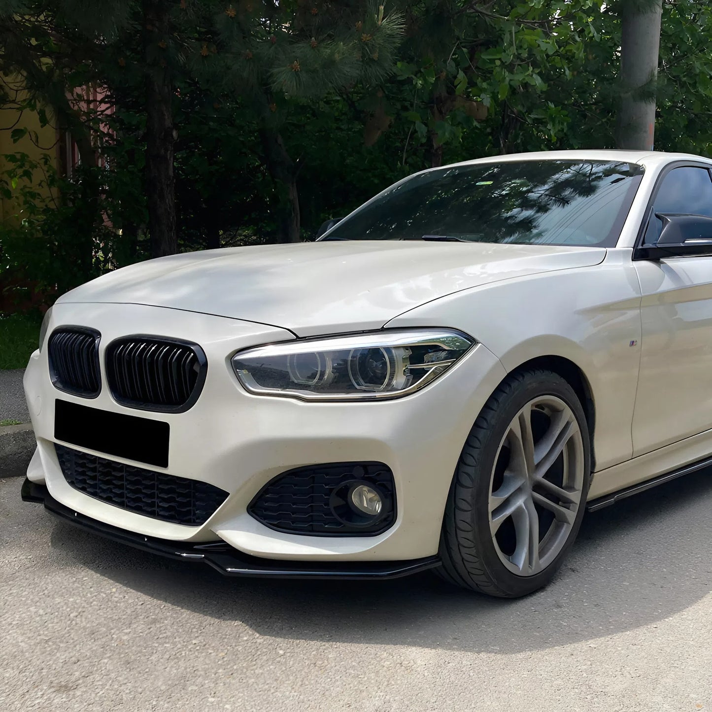 Compatible With BMW 1 Series F20/F21 M-Power Facelift 2015-2019 Front Splitter With ABE TÜV ONE-WAY