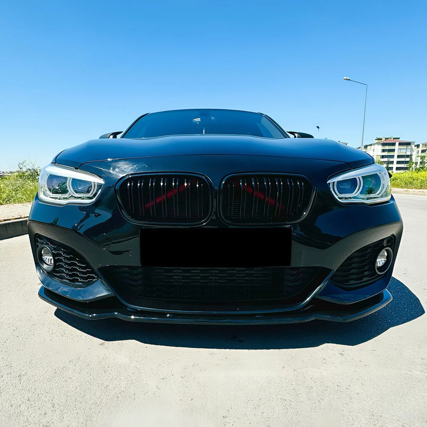 Compatible With BMW 1 Series F20/F21 M-Power Facelift 2015-2019 Front Splitter With ABE TÜV ONE-WAY