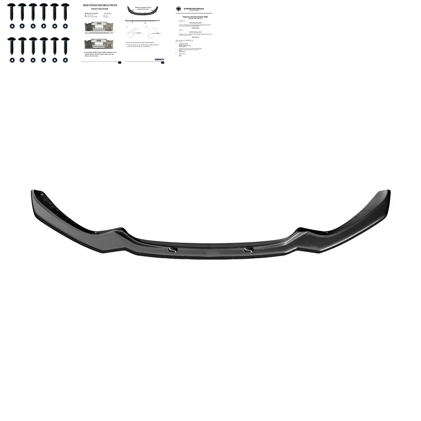 Compatible With BMW 1 Series F20/F21 M-Power Facelift 2015-2019 Front Splitter With ABE TÜV ONE-WAY