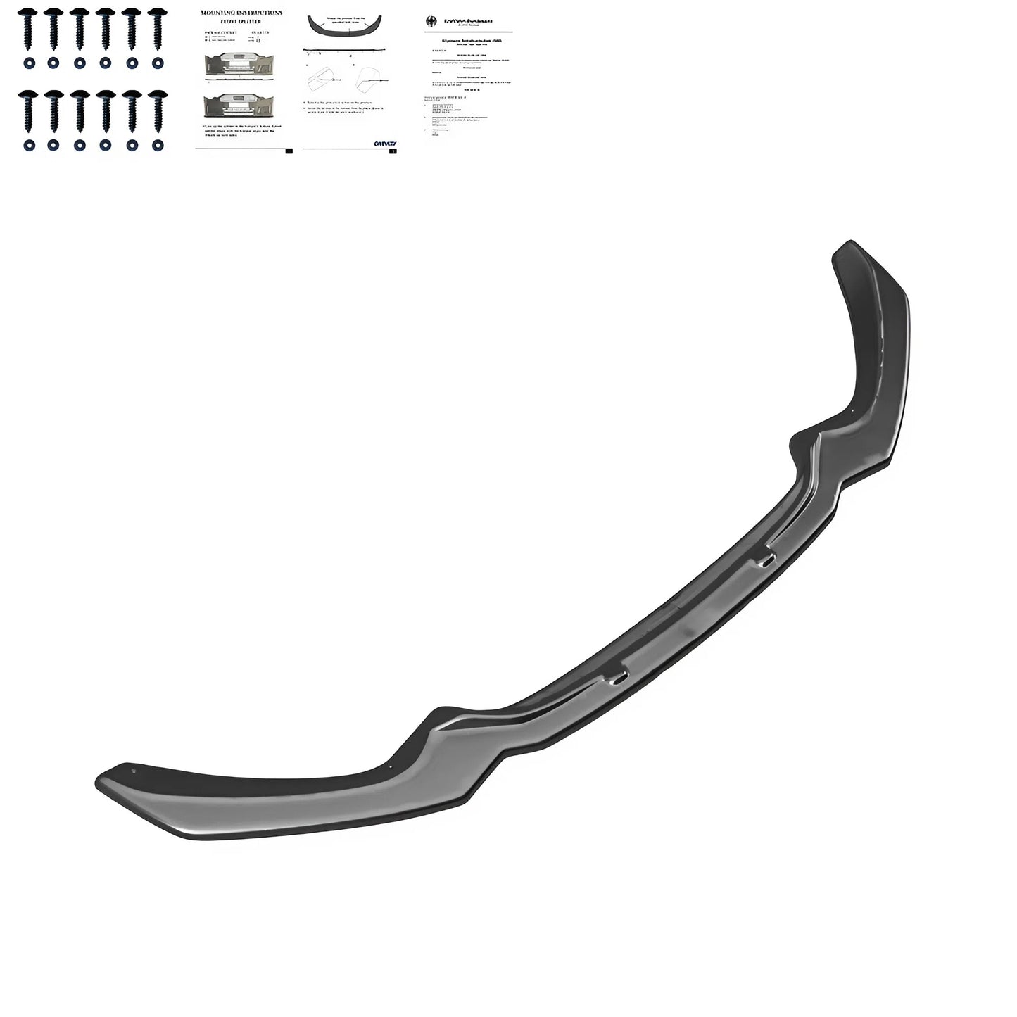 Compatible With BMW 1 Series F20/F21 M-Power Facelift 2015-2019 Front Splitter With ABE TÜV ONE-WAY