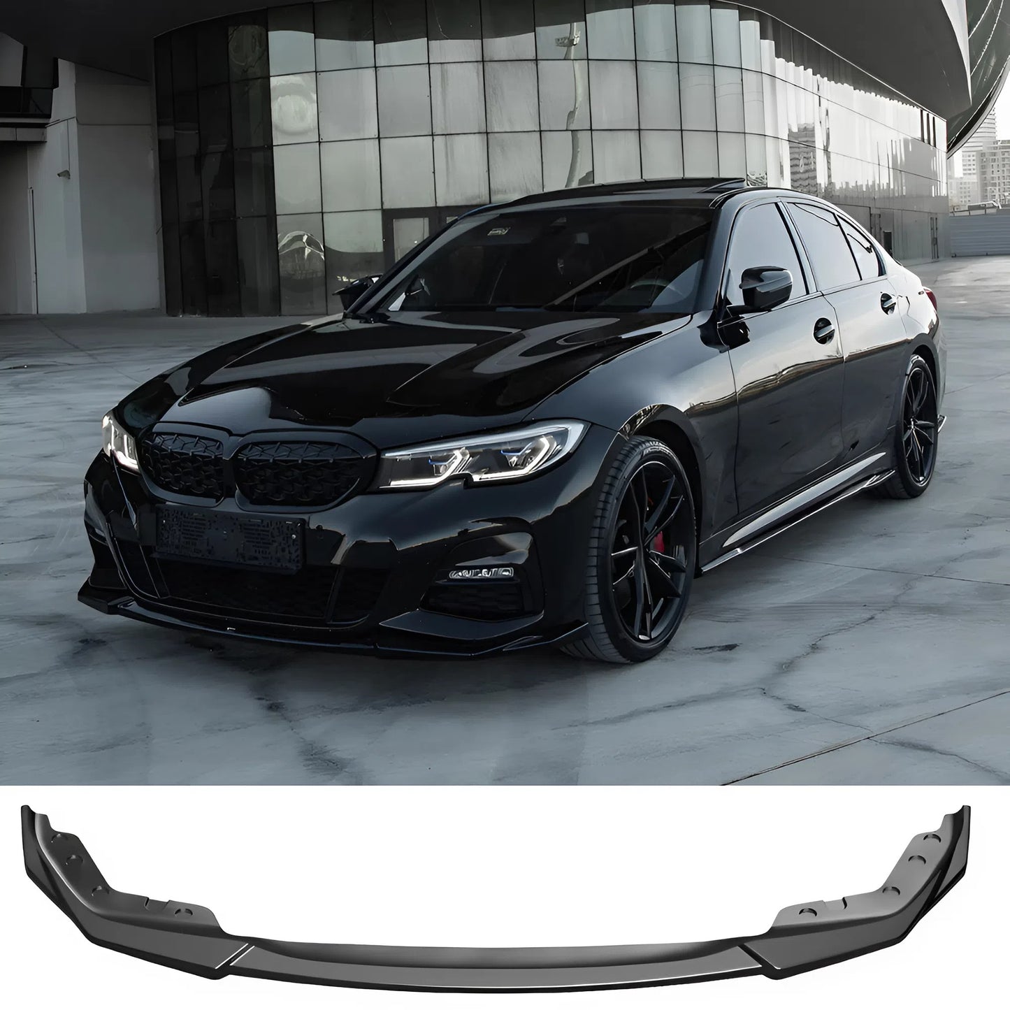Compatible With BMW 3 Series G20/G21 M-Pack 2018-2022 Front Splitter With ABE TÜV ONE-WAY