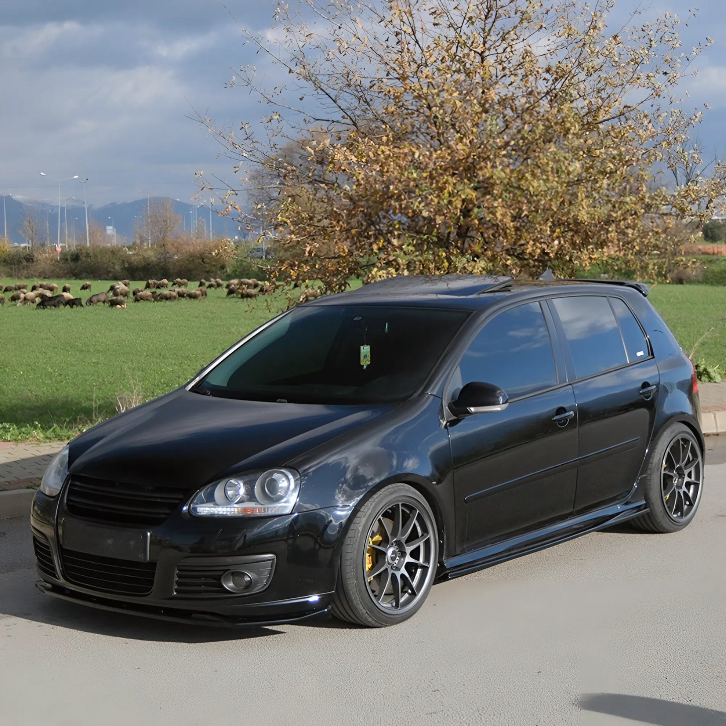 Compatible With VW Golf Mk5 GTI 2003-2008 Front Splitter ONE-WAY