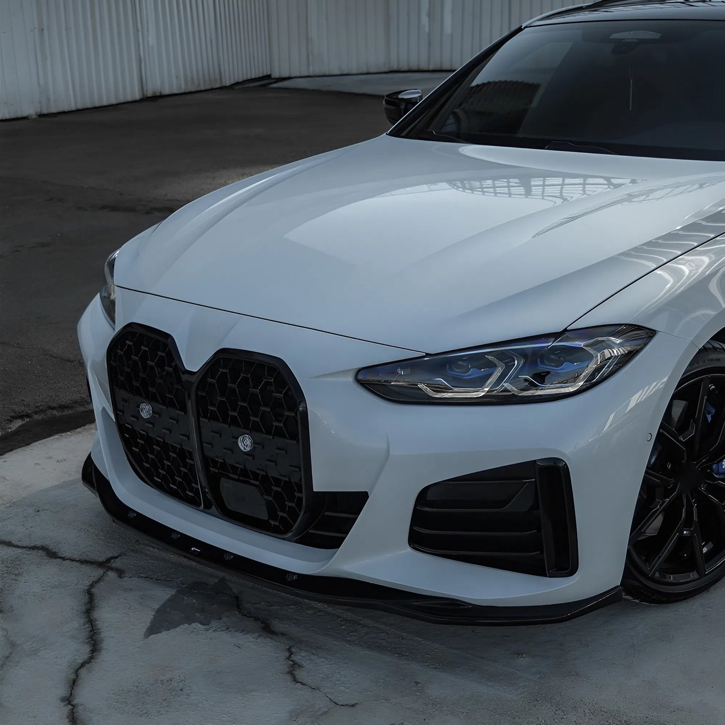 Compatible With BMW 4 Series G26 Grand Coupe M-Pack / BMW M440i G26 Grand Coupe 2021+ / BMW i4 G26 M-Pack 2021+ Front Splitter ONE-WAY