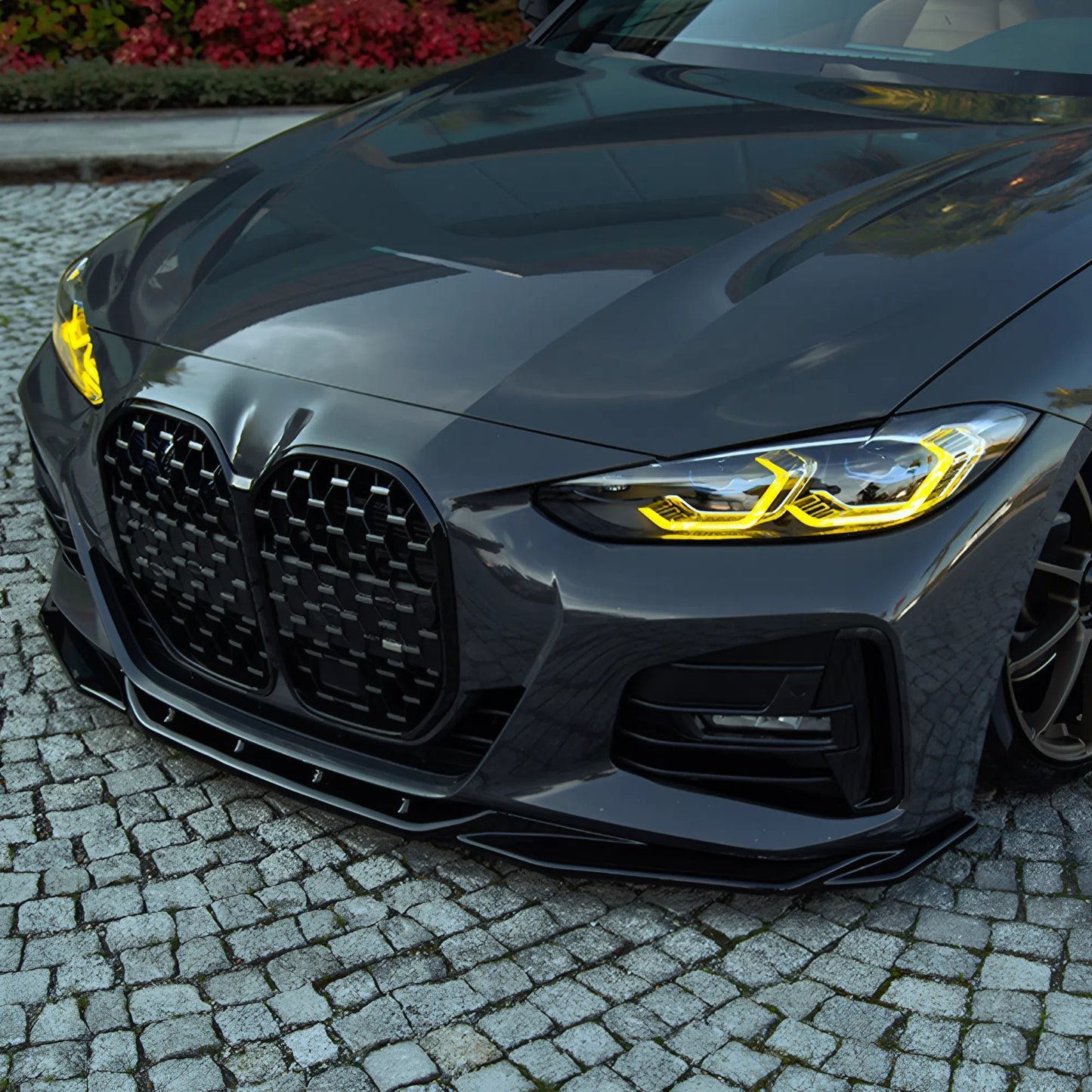Compatible With BMW 4 Series ( Coupe / Cabrio ) G22 M440i / M-Pack 2020-2024 / G22 Facelift M440i / M-Pack 2024+ Front Splitter With ABE TÜV ONE-WAY
