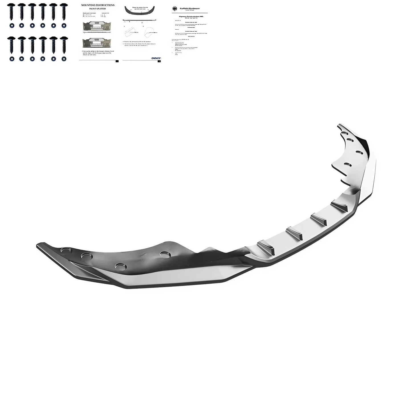 Compatible With BMW 4 Series ( Coupe / Cabrio ) G22 M440i / M-Pack 2020-2024 / G22 Facelift M440i / M-Pack 2024+ Front Splitter With ABE TÜV ONE-WAY
