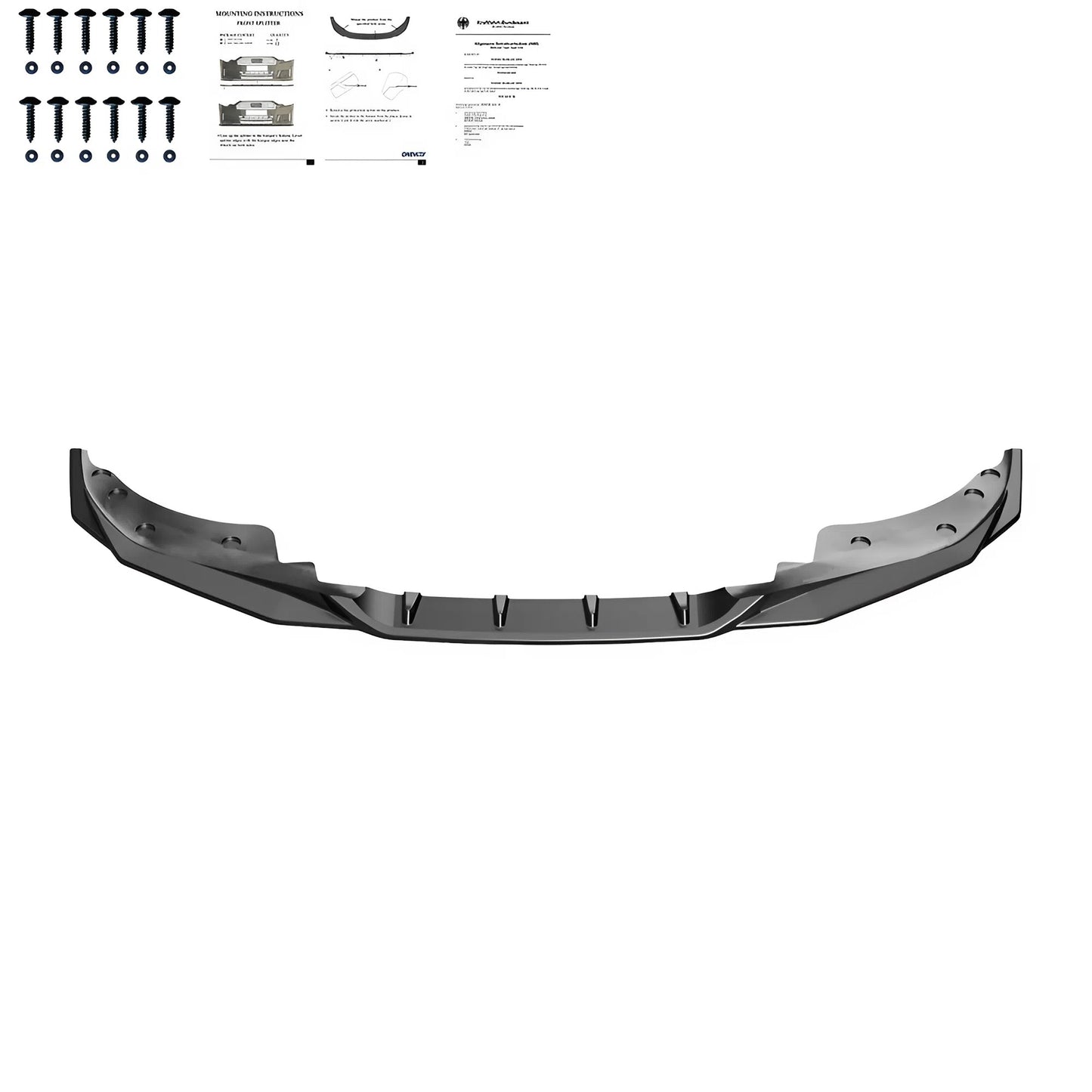 Compatible With BMW 4 Series ( Coupe / Cabrio ) G22 M440i / M-Pack 2020-2024 / G22 Facelift M440i / M-Pack 2024+ Front Splitter With ABE TÜV ONE-WAY