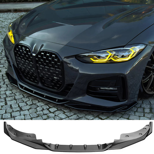 Compatible With BMW 4 Series ( Coupe / Cabrio ) G22 M440i / M-Pack 2020-2024 / G22 Facelift M440i / M-Pack 2024+ Front Splitter With ABE TÜV ONE-WAY