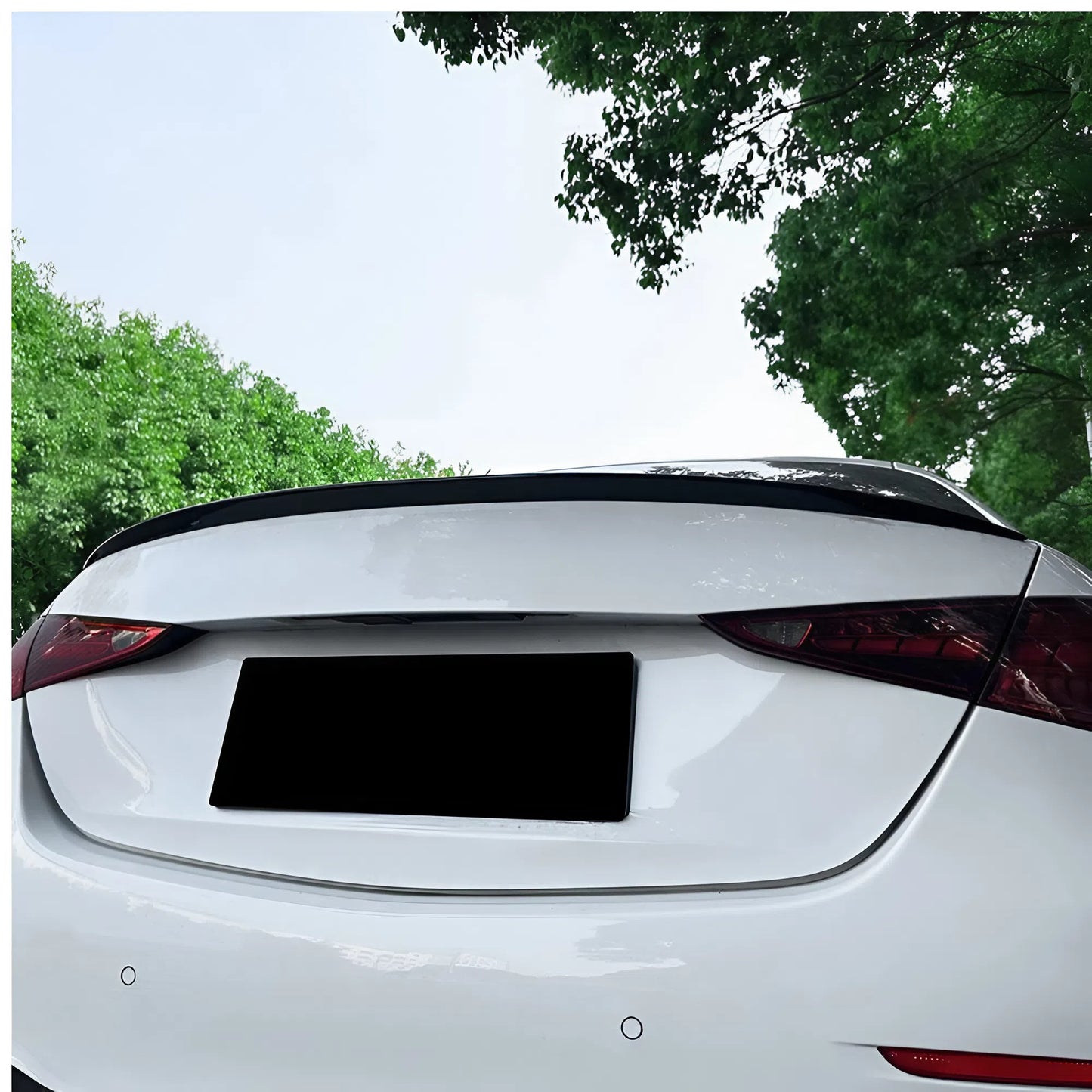 For BenZ W206 AMG Style Rear Spoiler 2022+ Piano Glossy Black ABS Plastic Sporty Aerodynamic Trunk Wing Exterior Accessory