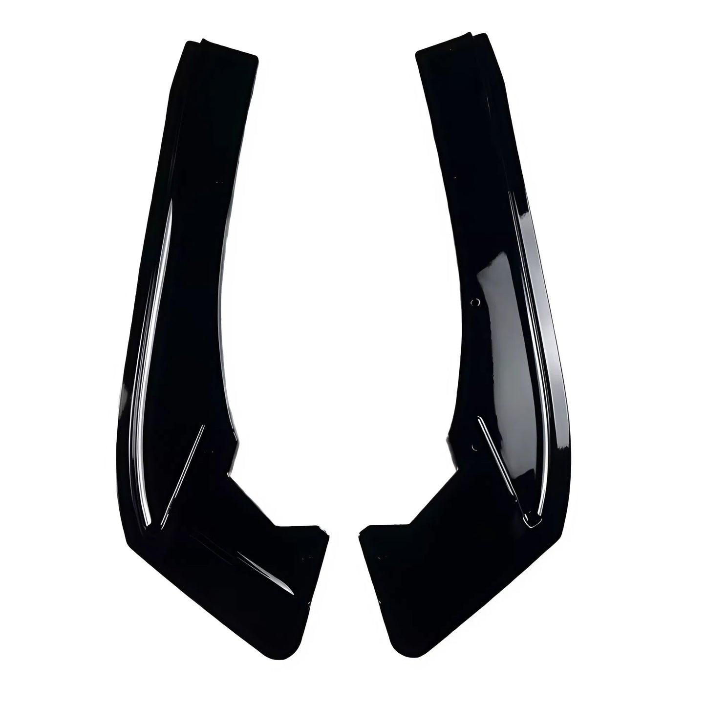 For BMW 3 Series F30 F31 M Sport 2012-2018 Rear Bumper Splitter Piano Glossy Black ABS Plastic Rear Diffuser Lip Trim