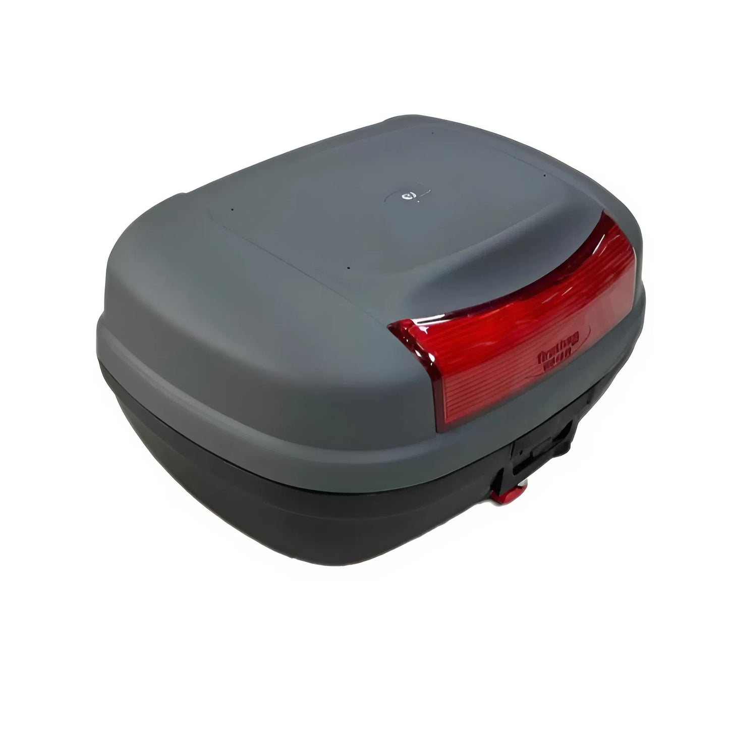Motorcycle Bag 48 Liters Red Reflective Waterproof Storage Gray Color Travel Luggage Tail Seat Bag Large Capacity