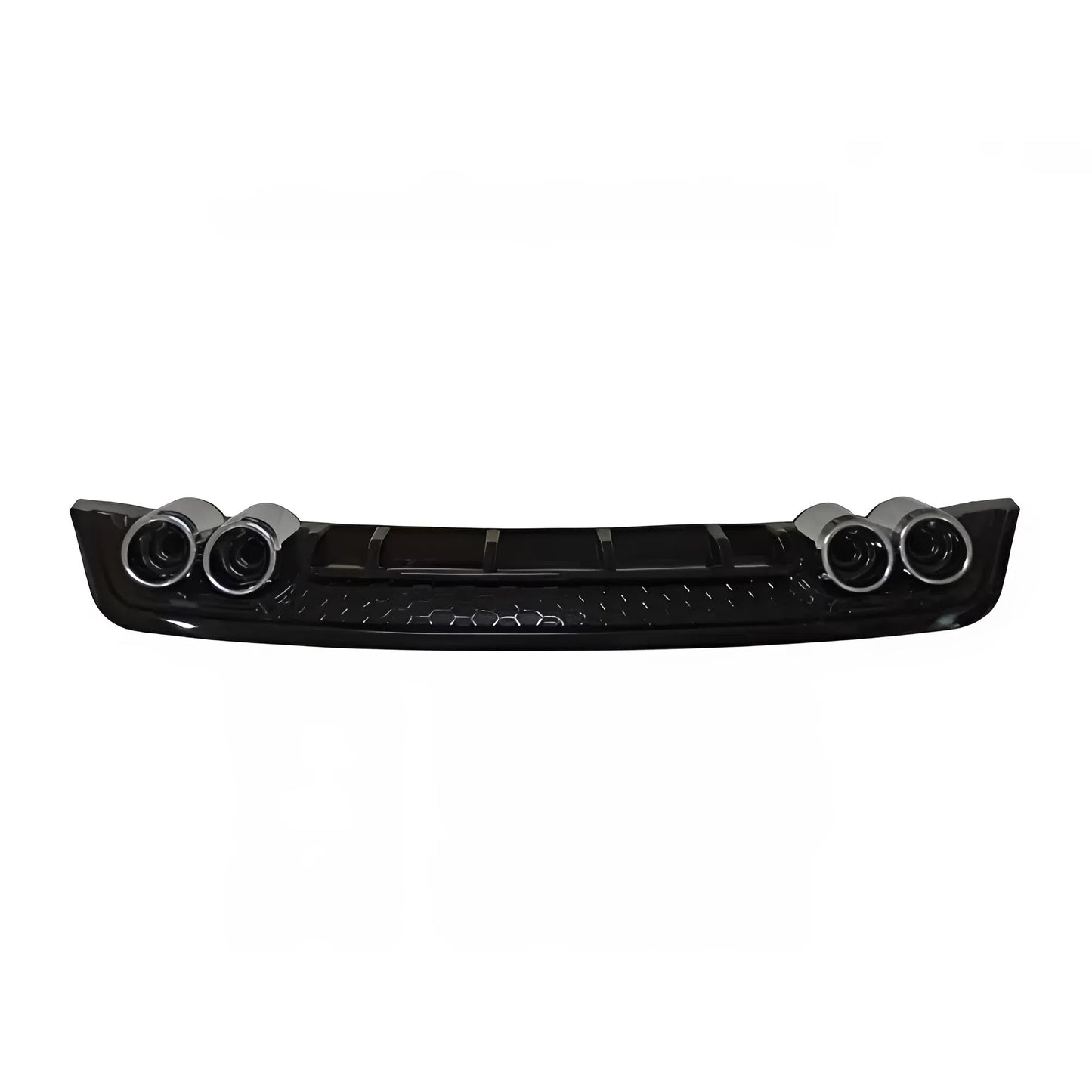 For Seat Leon 2013-2018 Diffuser Piano Glossy Black ABS Plastic Rear Bumper Styling Accessory
