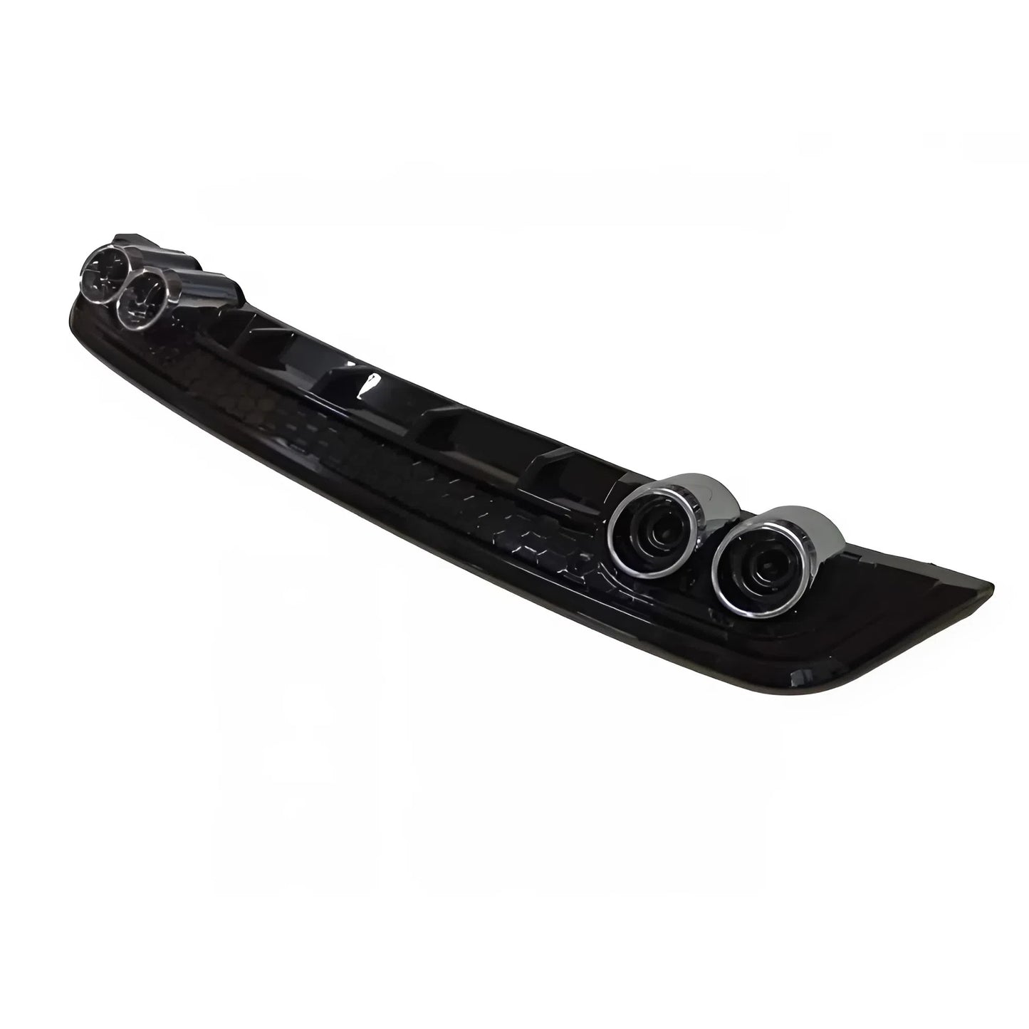 For Seat Leon 2013-2018 Diffuser Piano Glossy Black ABS Plastic Rear Bumper Styling Accessory