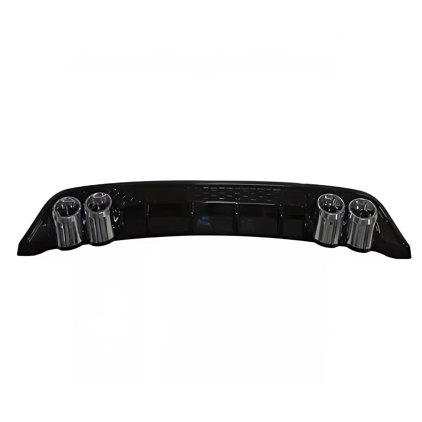 For Seat Leon 2013-2018 Diffuser Piano Glossy Black ABS Plastic Rear Bumper Styling Accessory