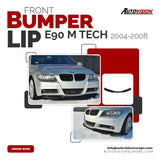 Autovision for BMW 3 E90 M Technic 2004-2008 Front Bumper Lip Piano Black Vacuum