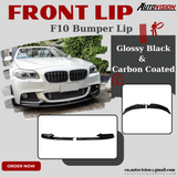 Front Bumper Lip for BMW 5 Series F10 (2 Sections) 2010-2016 AUTOVISION