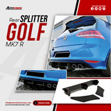 Rear Diffuser for Golf MK7 R 2013-2016 Custom Style Car Styling Body Kit Rear Spoiler Splitter