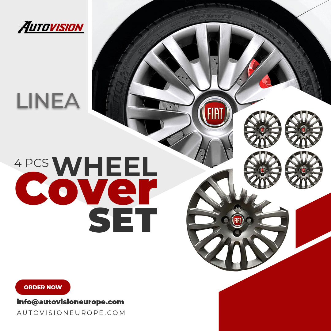 Wheel Cover for Fiat Linea / 15" R15 Hubcaps Wheel Hub 4pcs