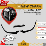 AutoVision NEW Cupra Bat-Lip 3 Pcs./Professionelly Painted - Front Bumper Lip All Cars Universal Model