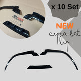 AutoVision NEW Cupra Bat-Lip (3 Pcs.) X 10 SET/ Glosy Black  Front Bumper Lip All Cars Universal Model