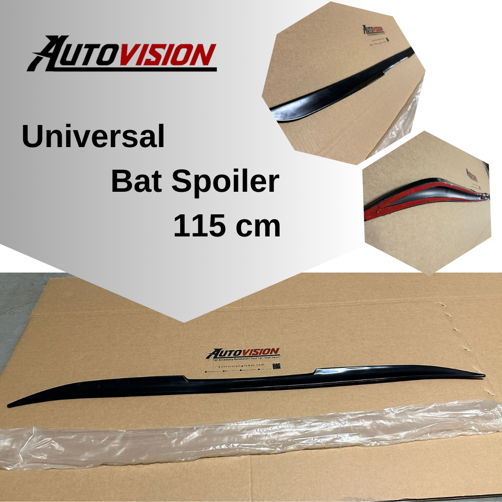 Rear Spoiler/ BAT SPOILER 115 cm for All Model Plastic Gloss Black Spoiler