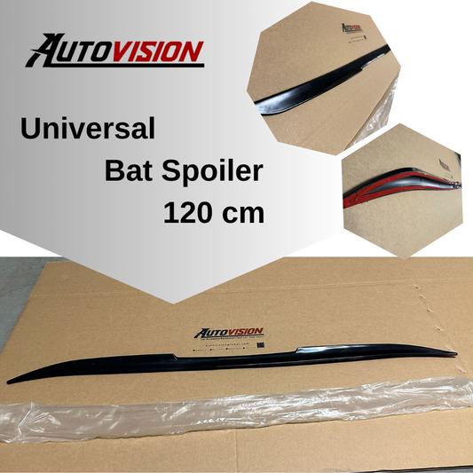 Aileron arrière / BAT SPOILER 120 cm pour tous les modèles Aileron en plastique noir brillant