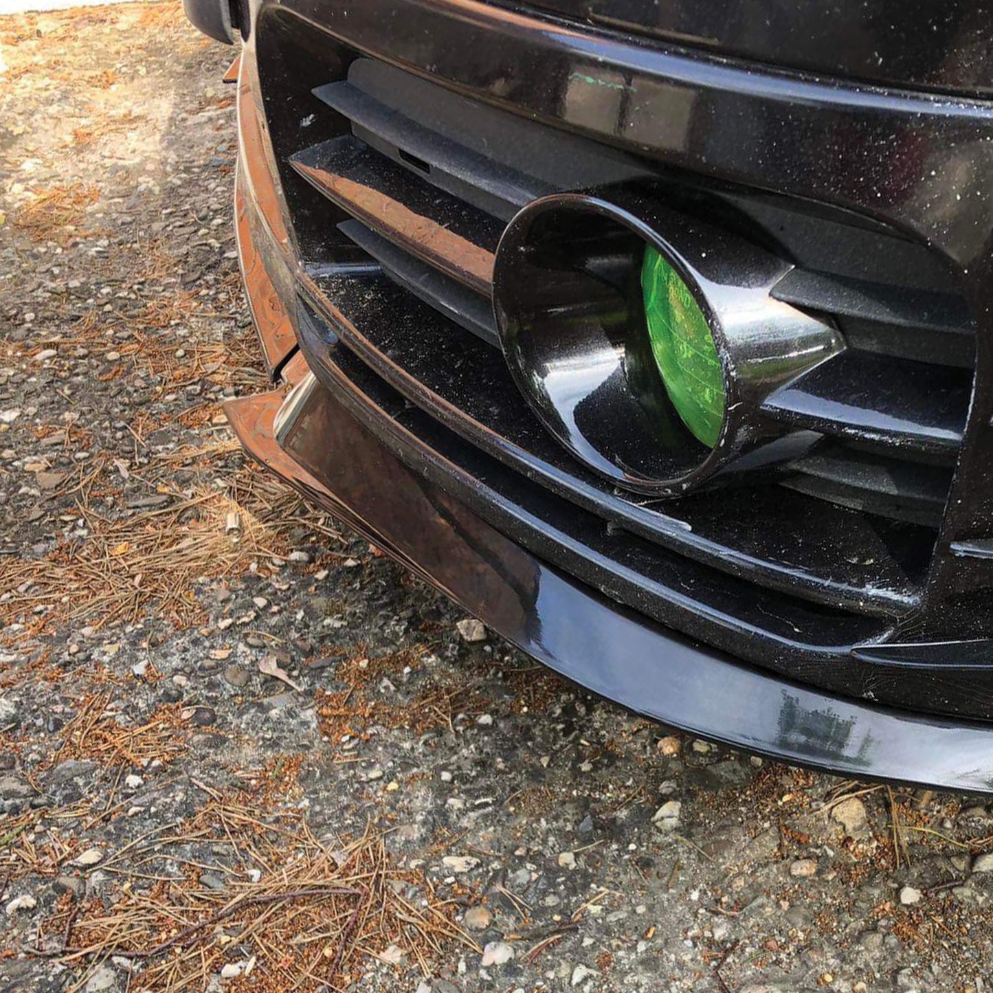 AutoVision NEW Cupra Bat-Lip (3 Pcs.) X 10 SET/ Glosy Black  Front Bumper Lip All Cars Universal Model