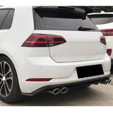 Rear Bumper Diffuser Lip for Golf 7 GTI 2012-2017 (Right And Left Dual Exhaust Pipes) AUTOVISION