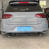 Rear Bumper Diffuser Lip for Golf 7 GTI 2012-2017 (Right And Left Single Exhaust Pipe) AUTOVISION