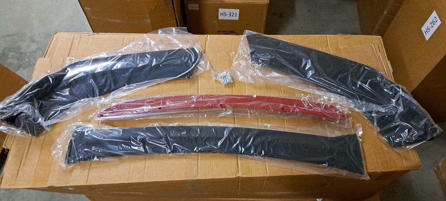 AutoVision UNIVERSAL E-Model 4Pcs X 10 SET Front Bumper Lip All Cars Universal Model