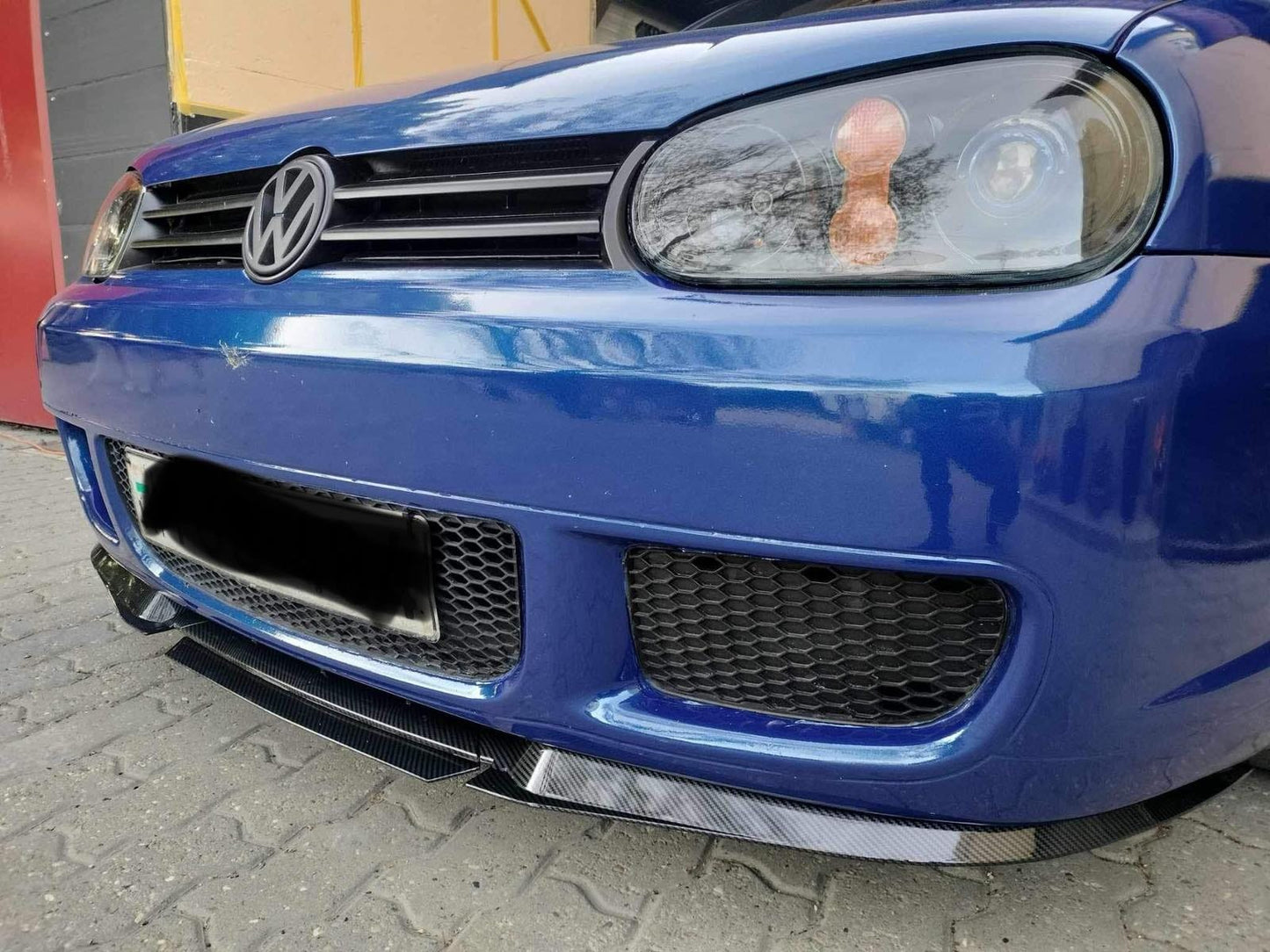 AutoVision NEW Cupra Bat-Lip 3 Pcs./CARBON COATED - Front Bumper Lip All Cars Universal Model