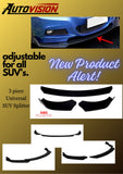 AutoVision NEW B Model 3Pcs Front Bumper Lip All Cars Universal Model