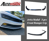 AutoVision J Modal-3 Pcs X 5 SET (Jetta Mk6 modal 2010-2018 ) Front Bumper Lip