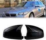 Mirror Cover For BMW E60 E61 E63 E64 / 2007-2010 Accessory Bright Black BAT MODEL