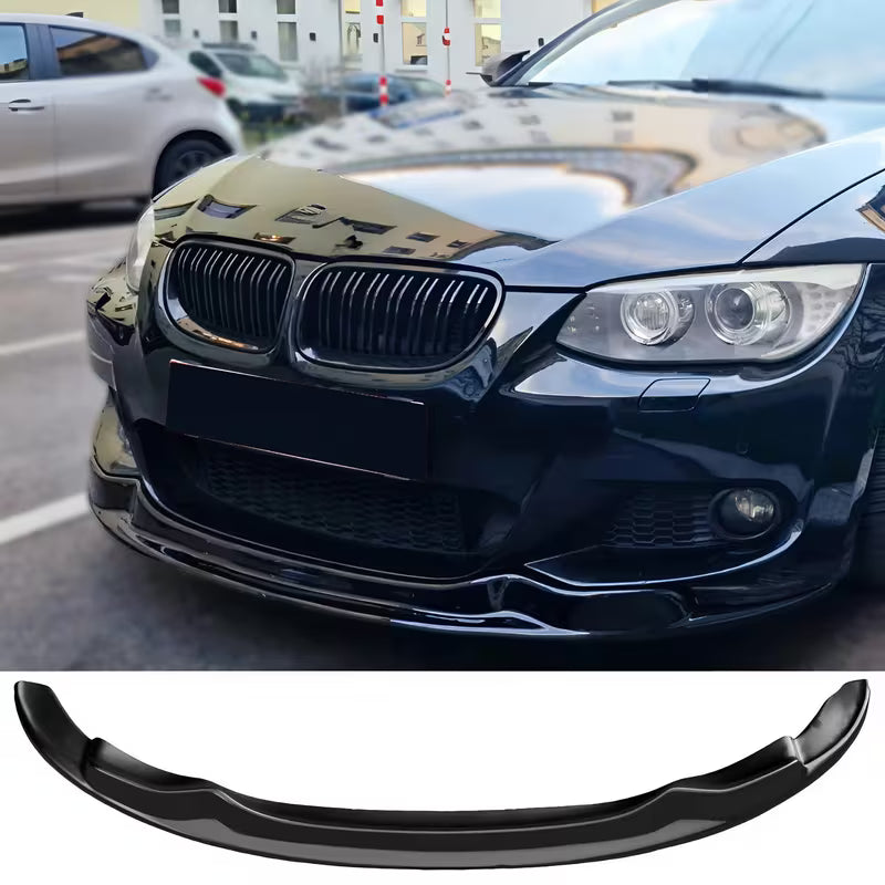 For BMW 3 Series E92 E93 M-Sport 2010-2013 Front Splitter Lip Black Sport Bumper Extension Exterior Upgrade