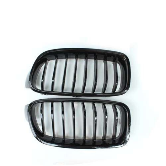 For BMW 3 Series F30 Front Grille 2012-2018  Without Logo Gloss Black AutoVision
