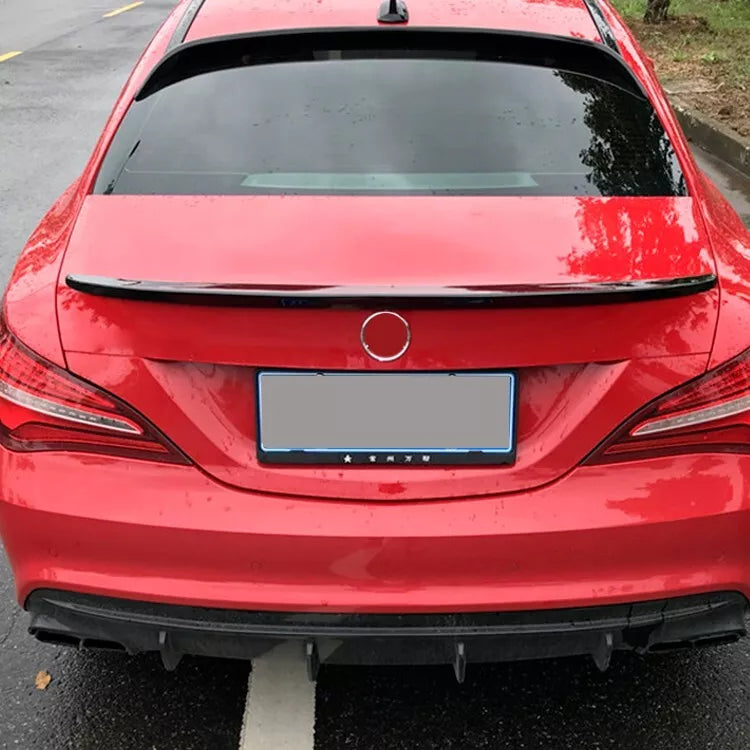 Benz CLA W117 2013-2019 Rear Spoiler Glossy Black ABS Plastic AutoVision