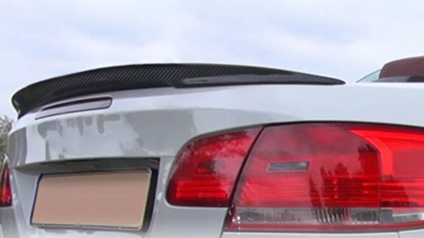 Rear Spoiler BMW 3 Series E93 Convertible P Style 2007-2014 Glossy Black ABS Plastic AutoVision