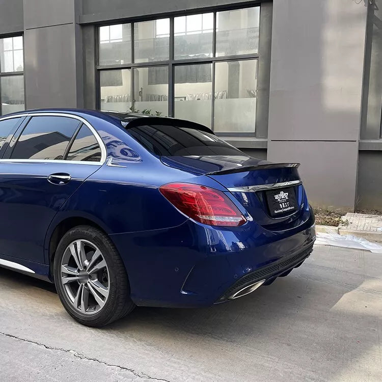 Benz C-Class W205 AMG Style 2014-2019 Rear Spoiler Glossy Black AutoVision