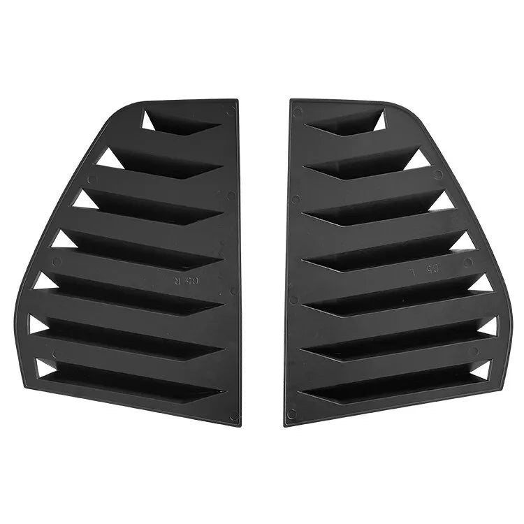 Golf 5 GTI Rear Window Louver Cover Trim Glossy Black ABS Plastic AutoVision