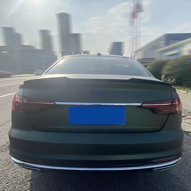 Audi A4 (B9) 2019 Rear Spoiler Glossy Black ABS Plastic AutoVision