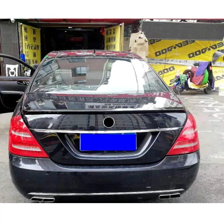 Benz W221 S300 2005-2013 Rear Spoiler Glossy Black ABS Plastic AutoVision